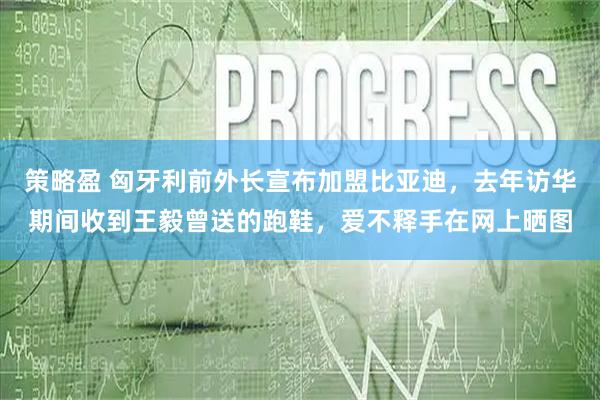 策略盈 匈牙利前外长宣布加盟比亚迪，去年访华期间收到王毅曾送的跑鞋，爱不释手在网上晒图